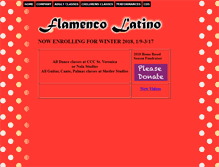 Tablet Screenshot of flamencolatino.com